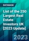 List of the 250 Largest Real Estate Investors UK [2023 Update] - Product Thumbnail Image